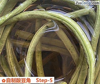 自制酸豆角做法第五步骤