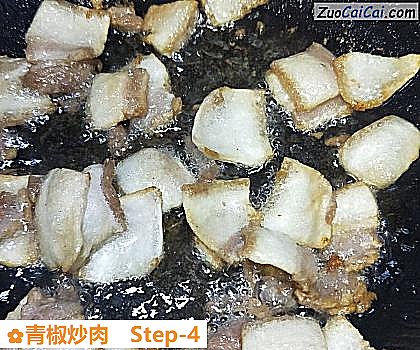 青椒炒肉做法第四步骤