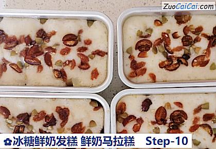 冰糖鲜奶发糕鲜奶马拉糕做法第十步骤
