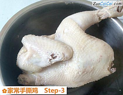 家常手撕鸡做法第三步骤