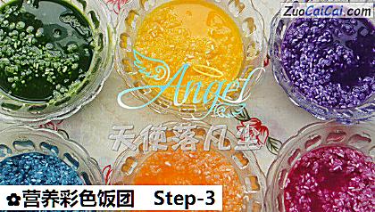 营养彩色饭团做法第三步骤