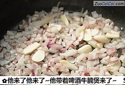 他来了他来了~他带着啤酒牛腩煲来了~做法第三步骤