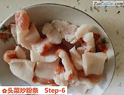 头菜炒粉条做法第六步骤