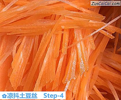 凉抖土豆丝做法第四步骤