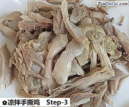 凉拌手撕鸡做法第三步骤