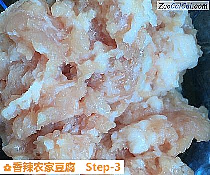 香辣农家豆腐做法第三步骤