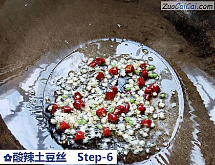 酸辣土豆丝做法第六步骤