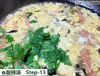 酸辣汤做法第十三步骤