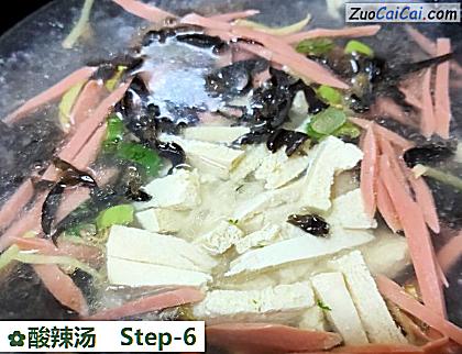 酸辣汤做法第六步骤