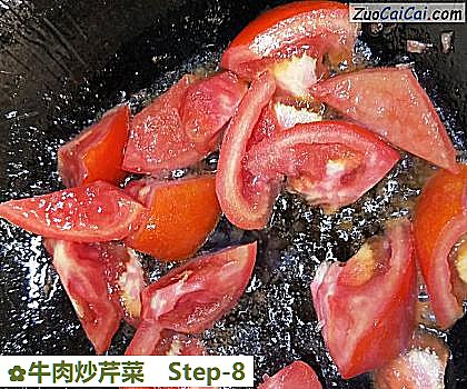 牛肉炒芹菜做法第八步骤