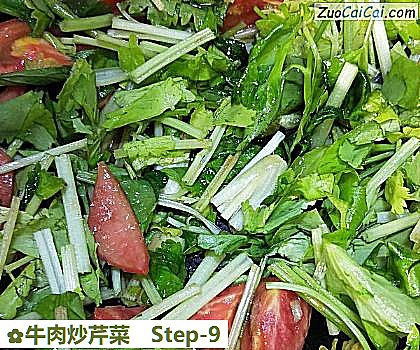 牛肉炒芹菜做法第九步骤