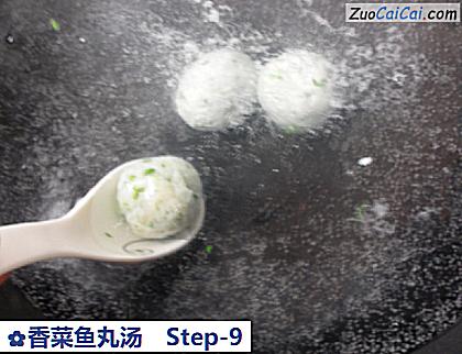 香菜鱼丸汤做法第九步骤
