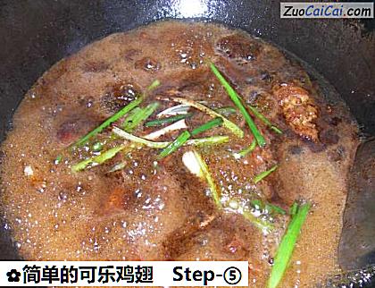 简单的可乐鸡翅做法第五步骤