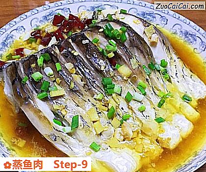 蒸鱼肉做法第九步骤