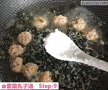 紫菜丸子汤做法第九步骤