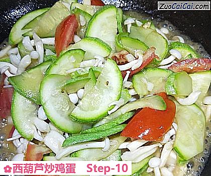 西葫芦炒鸡蛋做法第十步骤