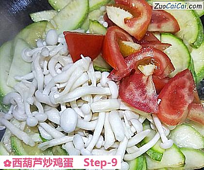 西葫芦炒鸡蛋做法第九步骤