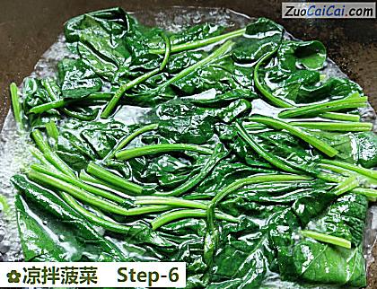 凉拌菠菜做法第六步骤