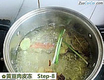 黄豆肉皮冻做法第八步骤