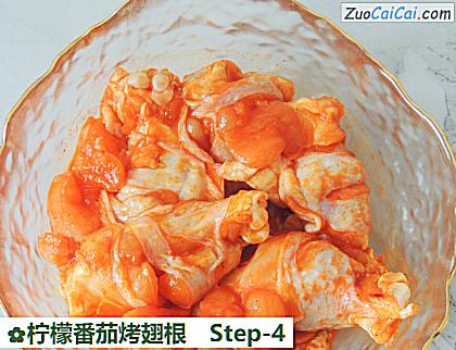 柠檬番茄烤翅根做法第四步骤