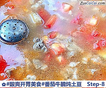 番茄牛腩炖土豆做法第八步骤