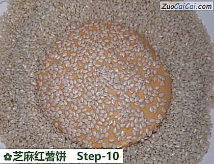 芝麻红薯饼做法第十步骤