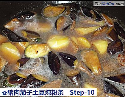 猪肉茄子土豆炖粉条做法第十步骤