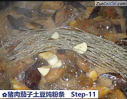 猪肉茄子土豆炖粉条做法第十一步骤
