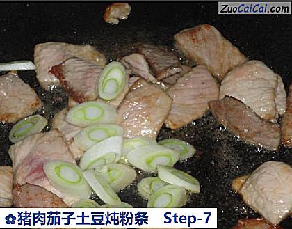 猪肉茄子土豆炖粉条做法第七步骤