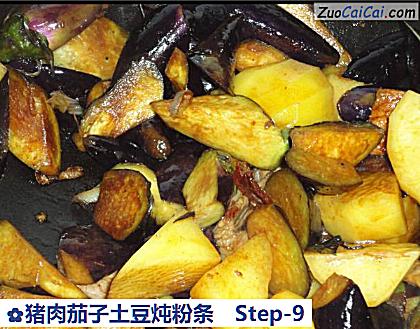 猪肉茄子土豆炖粉条做法第九步骤