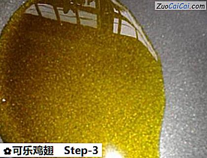 可乐鸡翅做法第三步骤