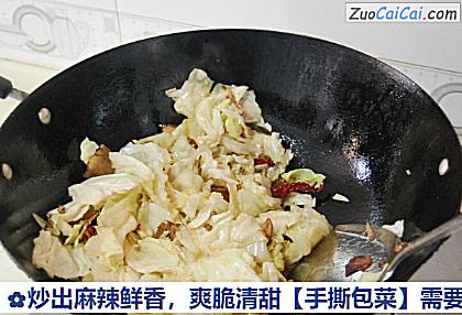 手撕包菜做法第九步骤