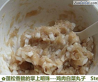 -鸡肉白菜丸子做法第六步骤