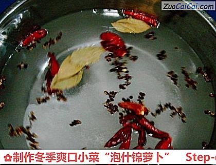 制作冬季爽口小菜“泡什锦萝卜”做法第三步骤