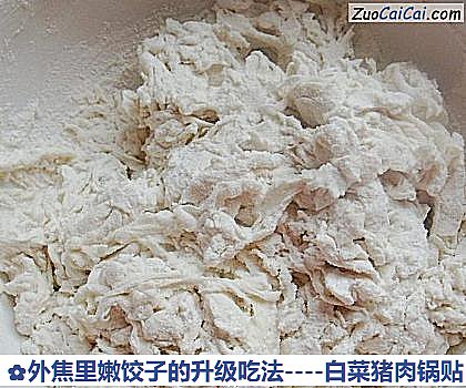 白菜猪肉锅贴做法第一步骤