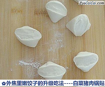 白菜猪肉锅贴做法第十步骤