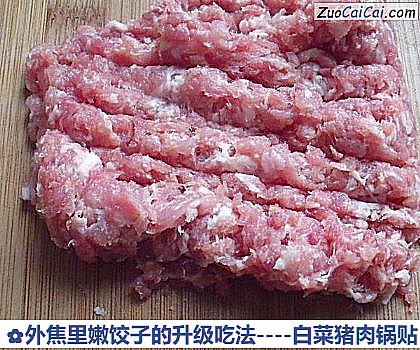 白菜猪肉锅贴做法第五步骤