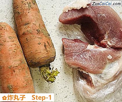 炸丸子做法第一步骤