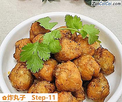 炸丸子做法第十一步骤
