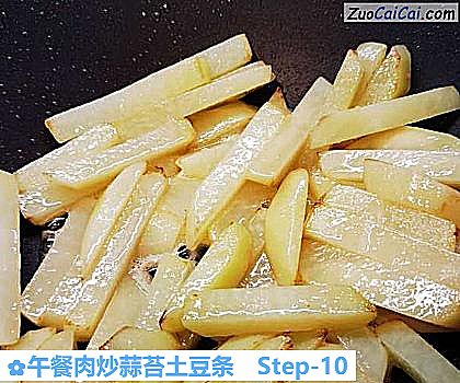 午餐肉炒蒜苔土豆条做法第十步骤
