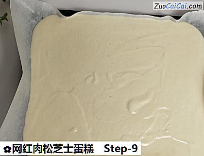 网红肉松芝士蛋糕做法第九步骤