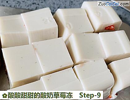 酸酸甜甜的酸奶草莓冻做法第九步骤
