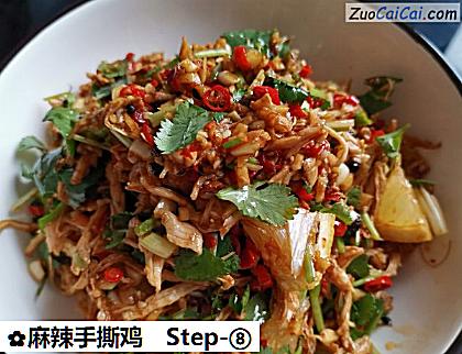 麻辣手撕鸡成品图2