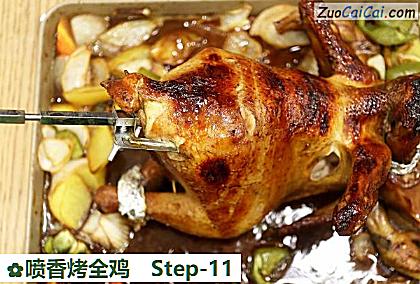 喷香烤全鸡做法第十一步骤