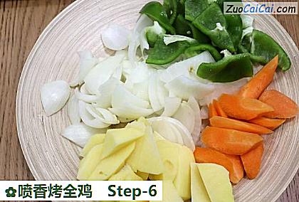 喷香烤全鸡做法第六步骤