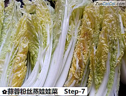 蒜蓉粉丝蒸娃娃菜做法第七步骤