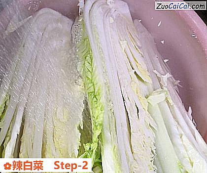 辣白菜做法第二步骤