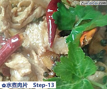 水煮肉片做法第十三步骤