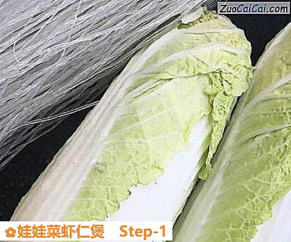 娃娃菜虾仁煲做法第一步骤