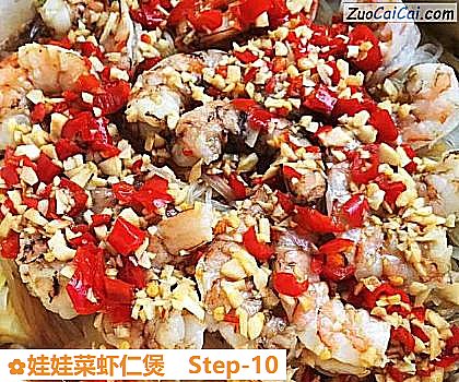 娃娃菜虾仁煲做法第十步骤